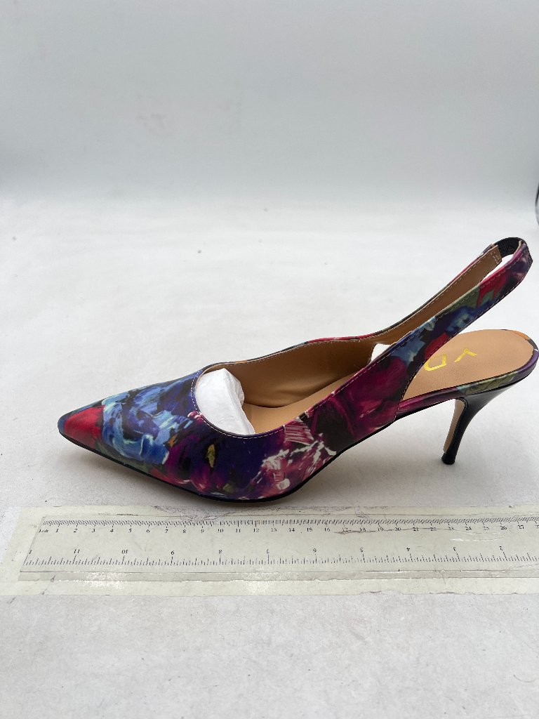 Ydn Purple Pointed Toe High Heel Slingbacks Slip On Office Lady Dress Pump Shoes